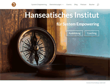 Tablet Screenshot of hanseatisches-institut.de